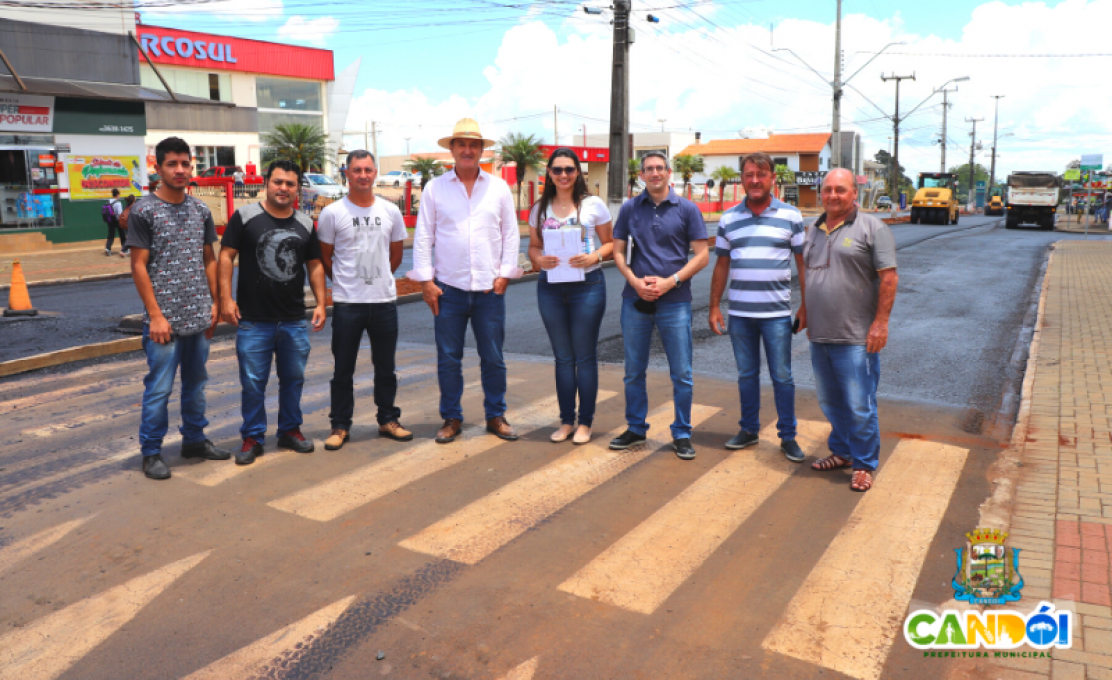 Obra de Revitalização da Avenida Anízio Pedro da Luz.