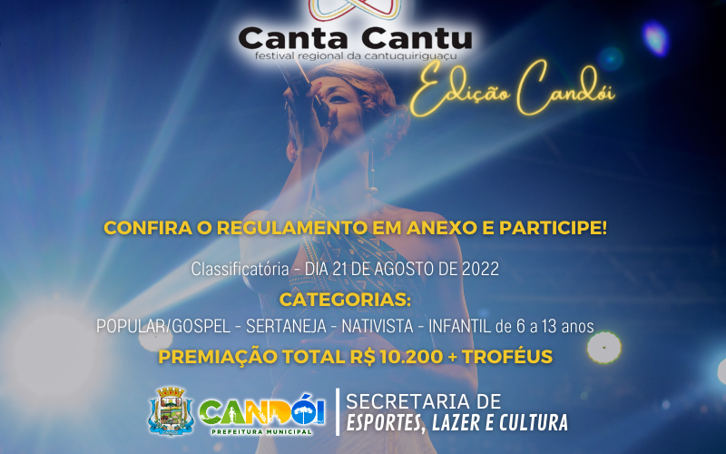 CANTA CANTU 2022 - EDIÇÃO CANDÓI-PR.