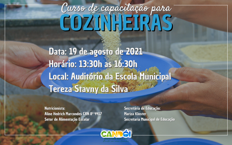 Curso de Capacitação para Cozinheiras.