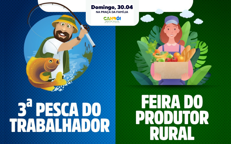 Pesca do Trabalhador e Feira do Produtor acontecem neste domingo