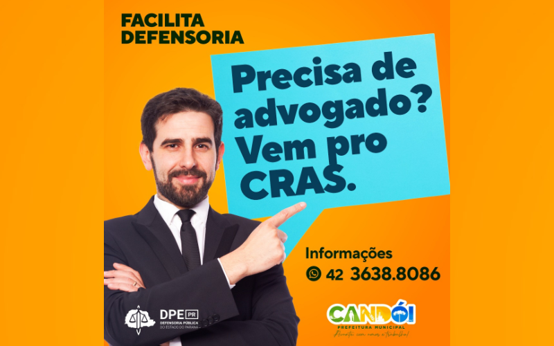 Projeto “Facilita Defensoria” oferece serviços de advogado em Candói.