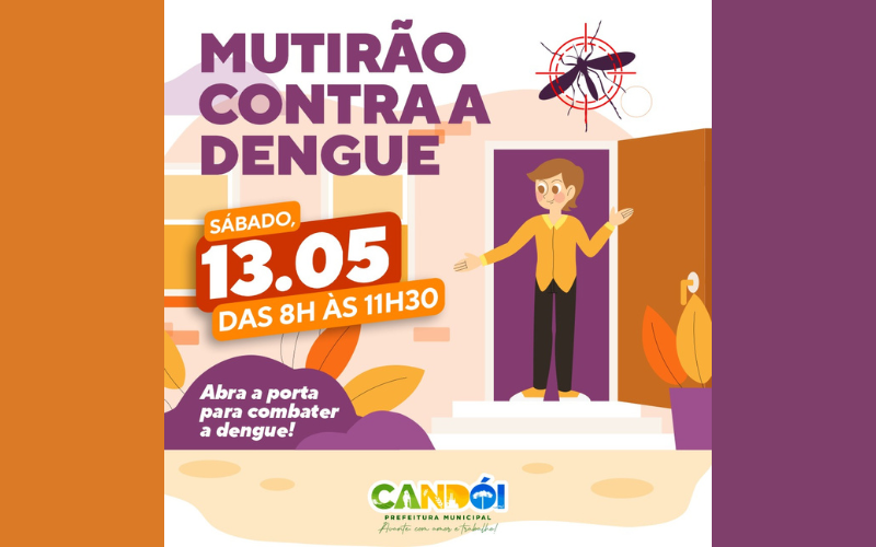 Candói realiza Mutirão da Dengue para combater mosquito aedes aegypt