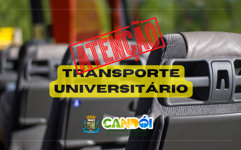 Transporte Universitário - Prorrogação das inscrições.